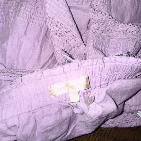 Loveshackfancy Ruffle Mini Skirt Wisteria Purple NWOT XS - Picture 3 of 5